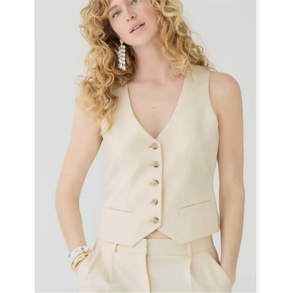 J. CREW Collection Vest in Drapey Twill